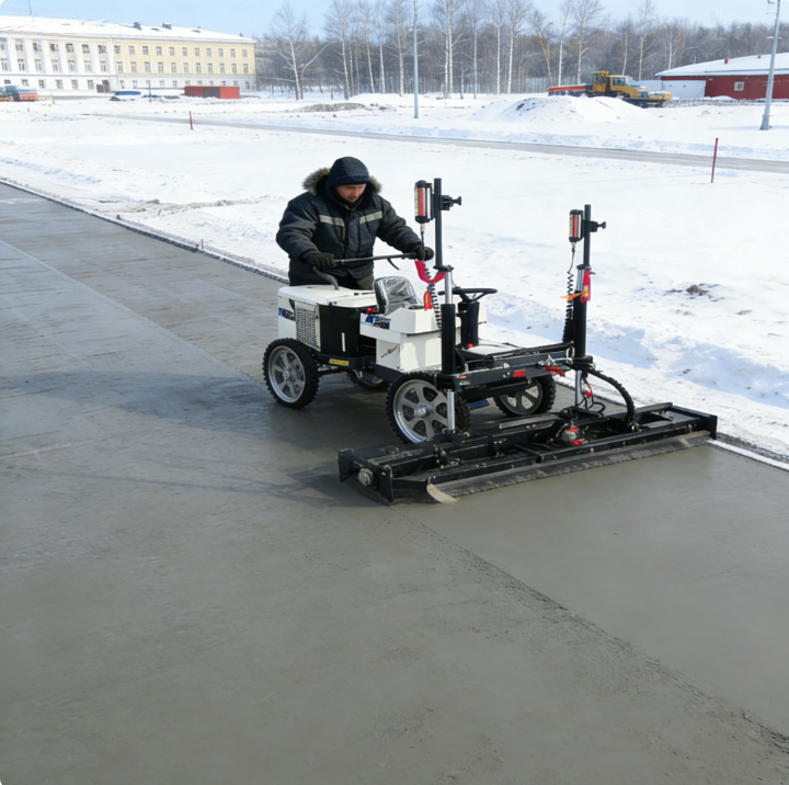 Industrial Laser Uses - Concrete Laser Screed Equipment Self Propelled