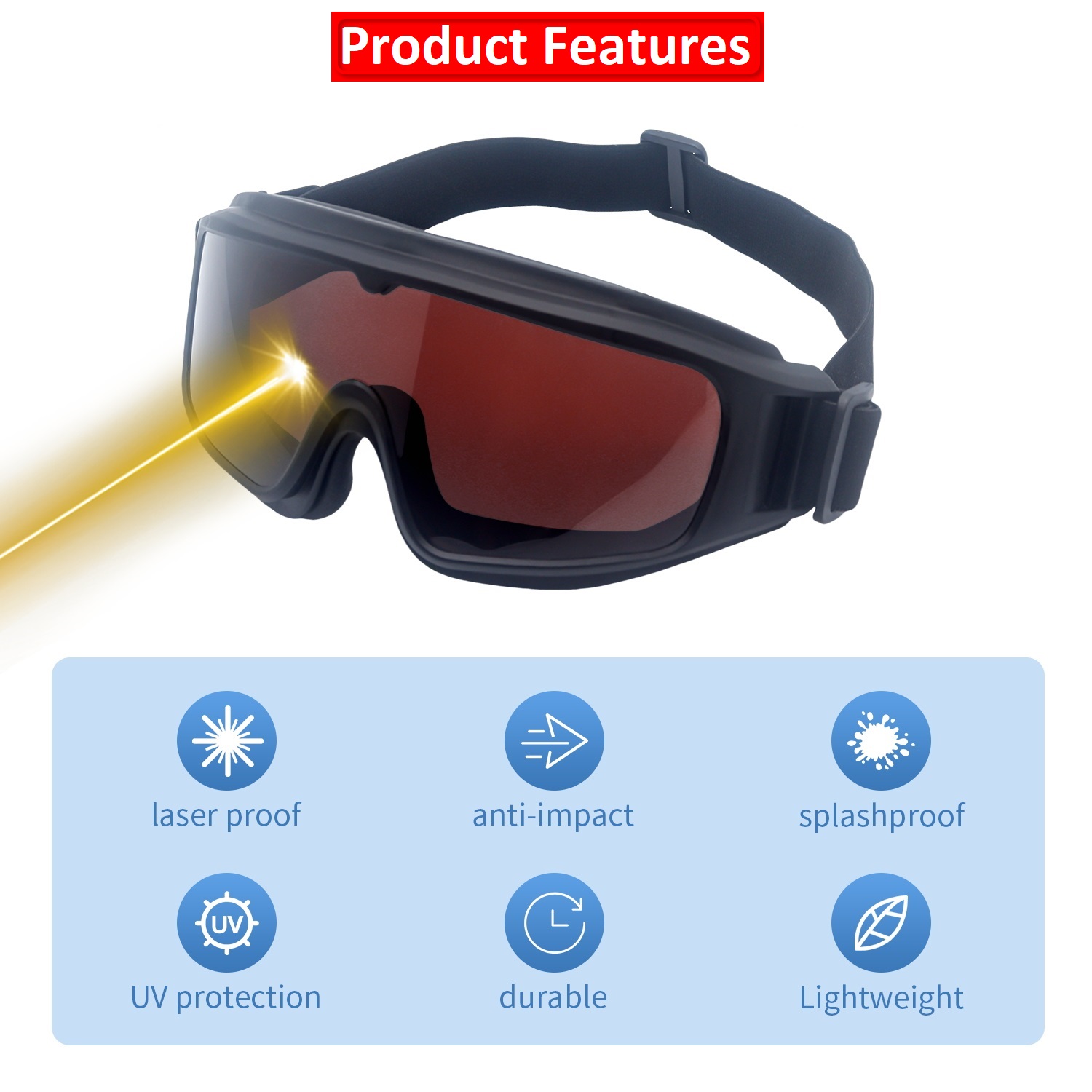 Laser Protective Goggles Infra - Industrial Laser Glasses ulasan dan harga