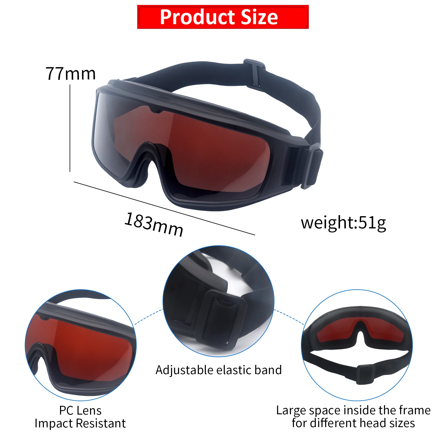 Laser Protective Goggles Infra - Industrial Laser Glasses ulasan dan harga