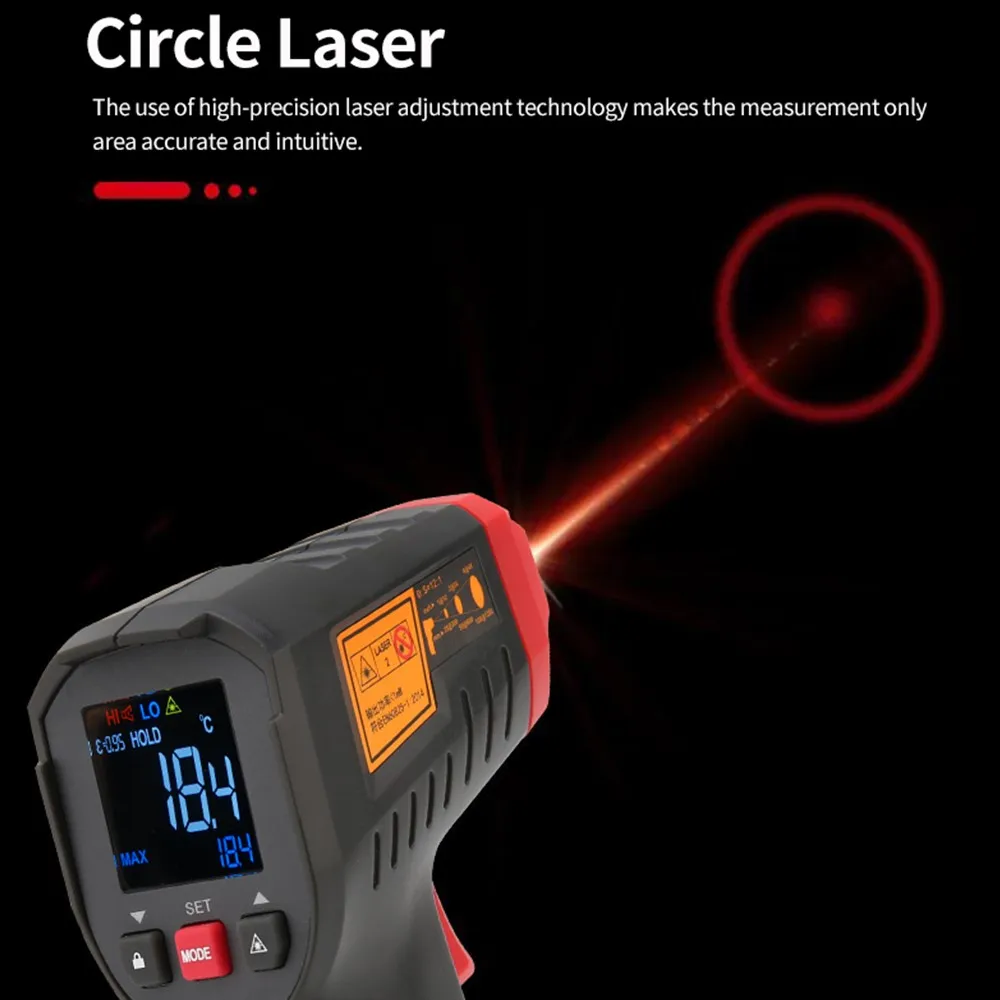 UNI-T UT306S UT306C Digital Th - Industrial Laser Temperature Sensor ulasan dan harga