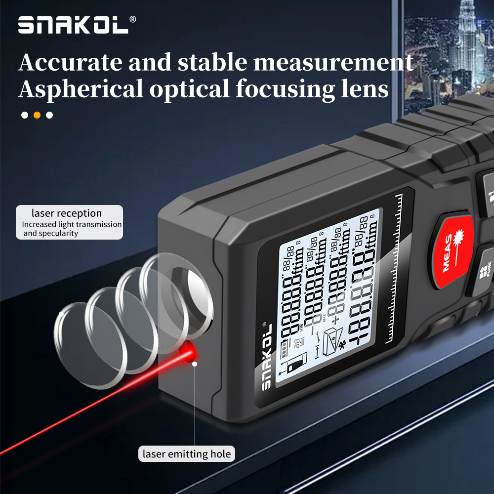 Snakol Laser Distance 50M/100M - Industrial Laser Rangefinder ulasan dan harga