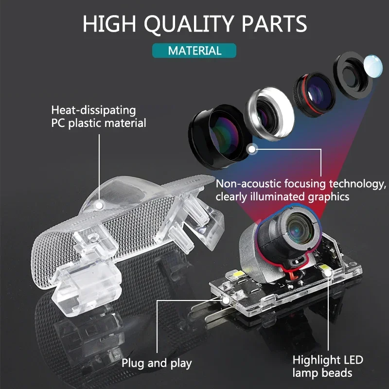 2Pcs LED Car Door Laser Projec - Industrial Laser Projection ulasan dan harga