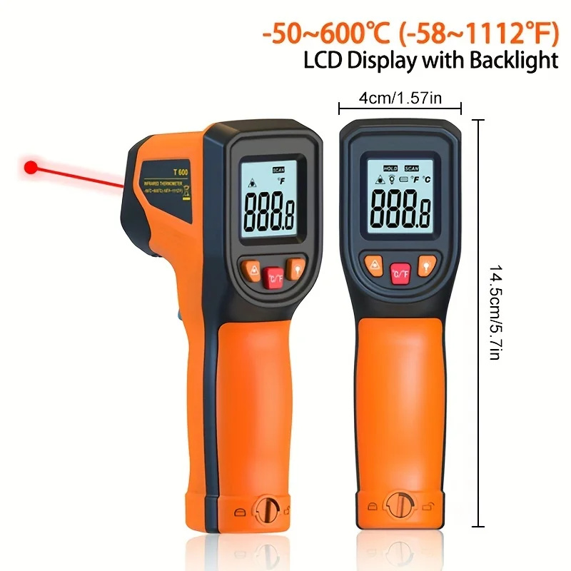 -50~600°C Digital Infrared The - Industrial Laser Temperature Sensor ulasan dan harga