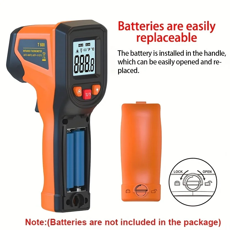-50~600°C Digital Infrared The - Industrial Laser Temperature Sensor ulasan dan harga