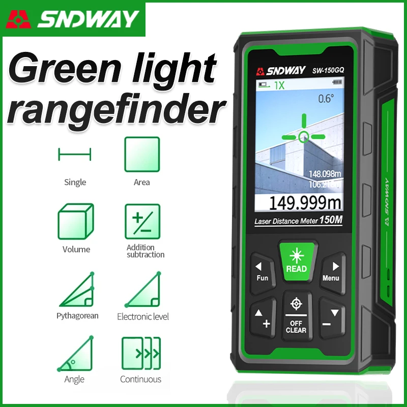 Green Laser Distance Meter Dig - Industrial Laser Rangefinder ulasan dan harga
