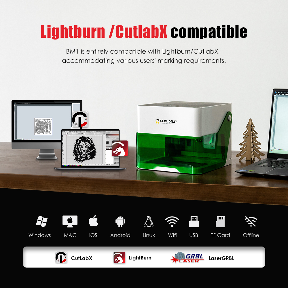 Cloudray 5000mw CNC Mini Laser - Industrial Laser Machines ulasan dan harga