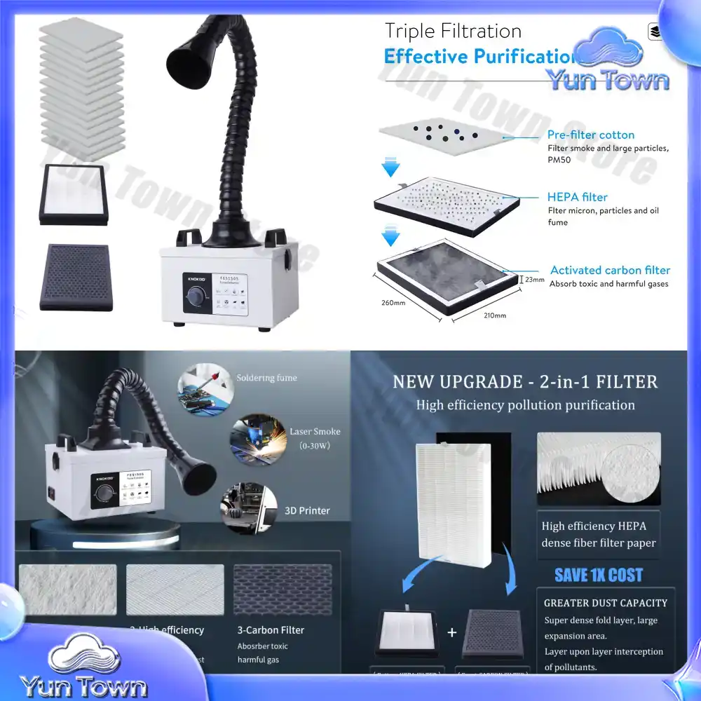100W Motor Laser Smoke Purifie - Industrial Laser Uses ulasan dan harga