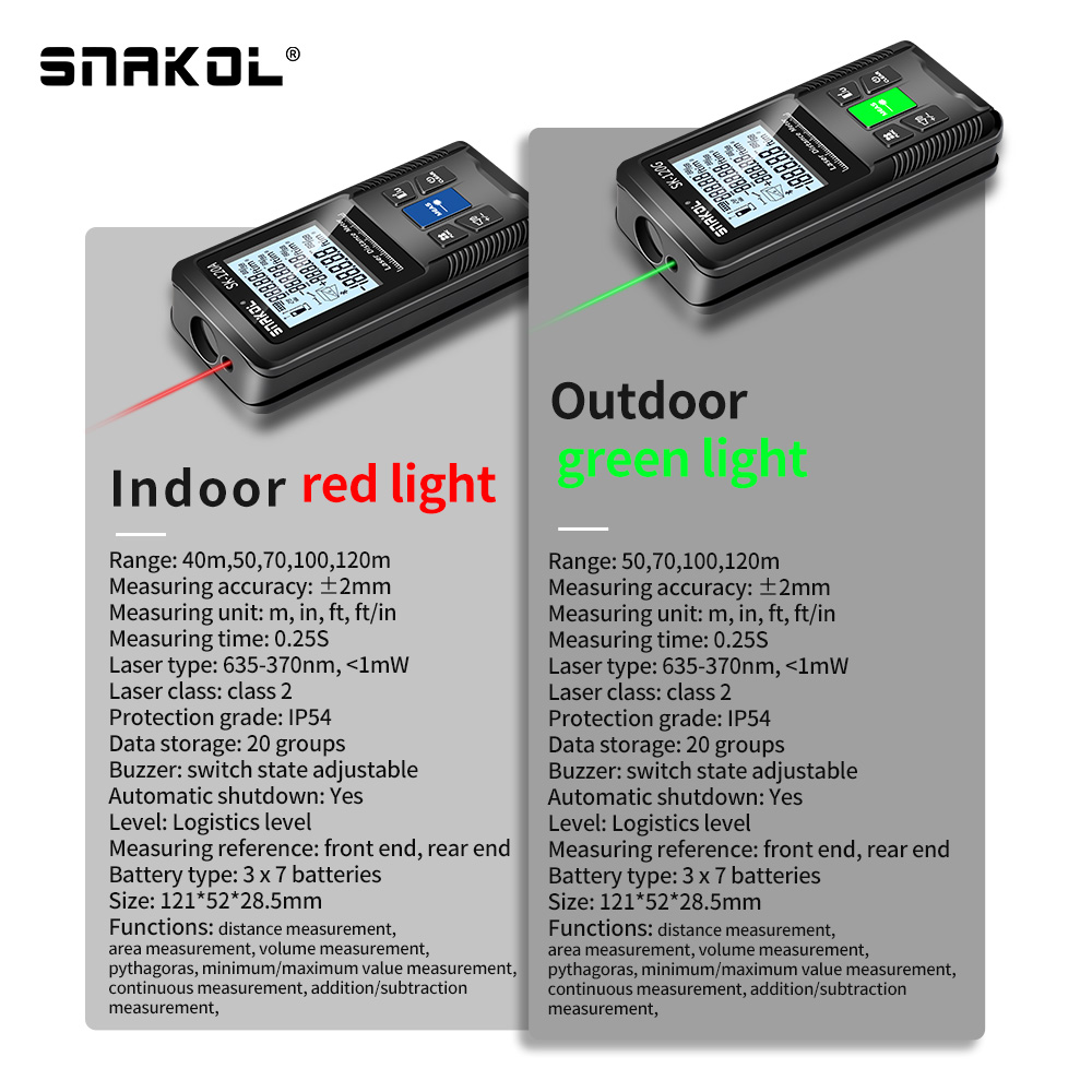 Snakol Laser Distance Meter 40 - Industrial Laser Rangefinder ulasan dan harga