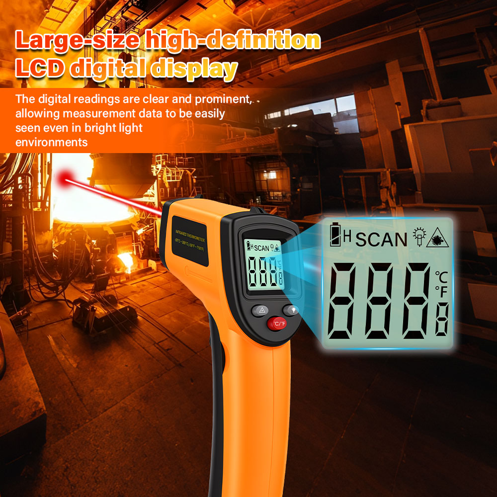 Digital Infrared Thermometer N - Industrial Laser Temperature Sensor ulasan dan harga