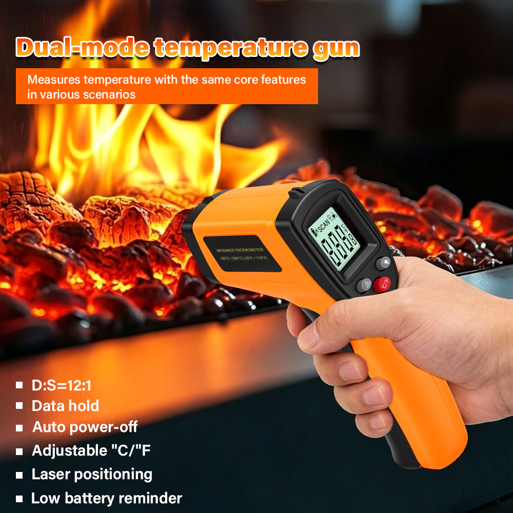 Digital Infrared Thermometer N - Industrial Laser Temperature Sensor ulasan dan harga