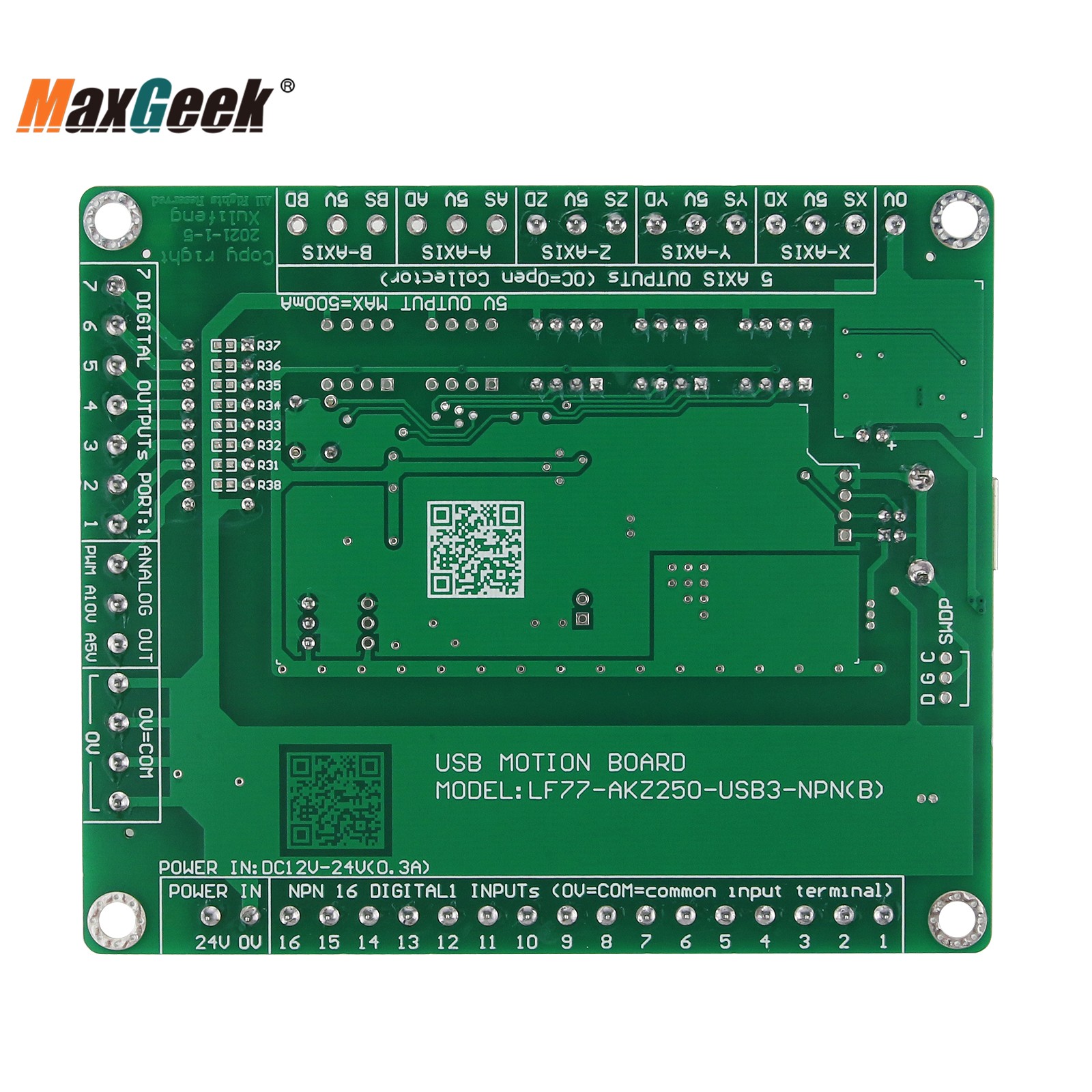 Maxgeek LF77-AKZ250-USB3-NPN 3 - Breakout Board Mach3 ulasan dan harga