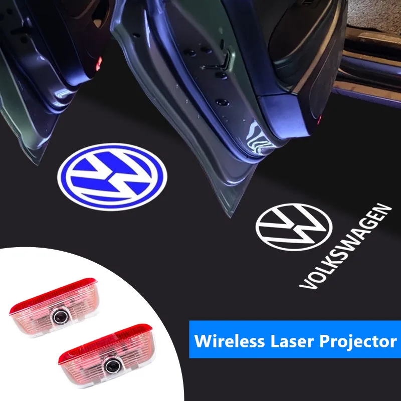 2PCS Car Door Emblem LED Light - Industrial Laser Projection ulasan dan harga