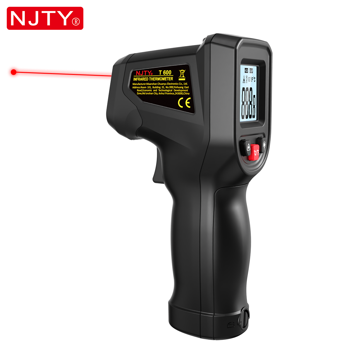 NJTY T600 Infrared Thermometer - Industrial Laser Temperature Sensor ulasan dan harga
