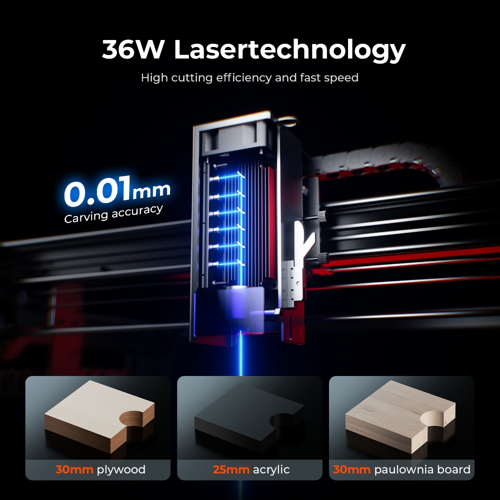 ACMER S2 PRO 36W/48W Laser Eng - Laser Engraving Software ulasan dan harga