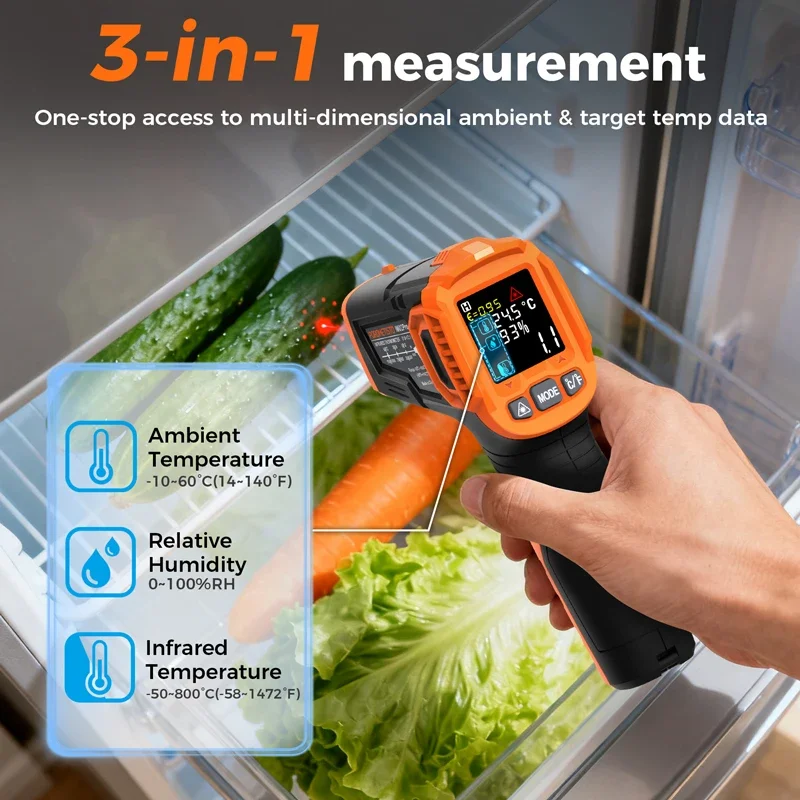 -50~380C Infrared Thermometer  - Industrial Laser Temperature Sensor ulasan dan harga