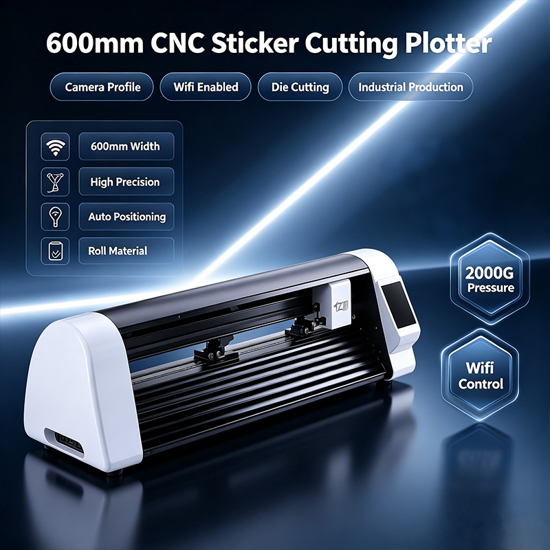 600mm CNC Laser Sticker Cuttin - Industrial Laser Machines ulasan dan harga